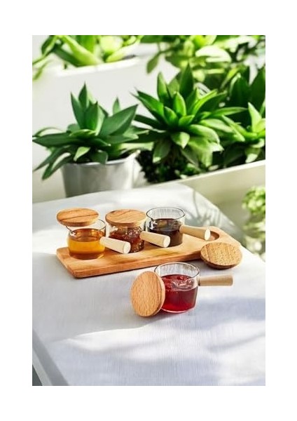 Life 4 Adet Ahşap Saplı Mika Şeffaf Sunumluk Sosluk Reçellik Çerezlik MIT1152 fiyatları
