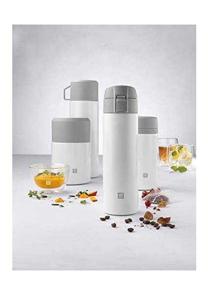 Thermo 7 Saat 12 Saat Soğuk Tutar, Paslanmaz Çelik, Beyaz-Gri, 450 ml fiyatları