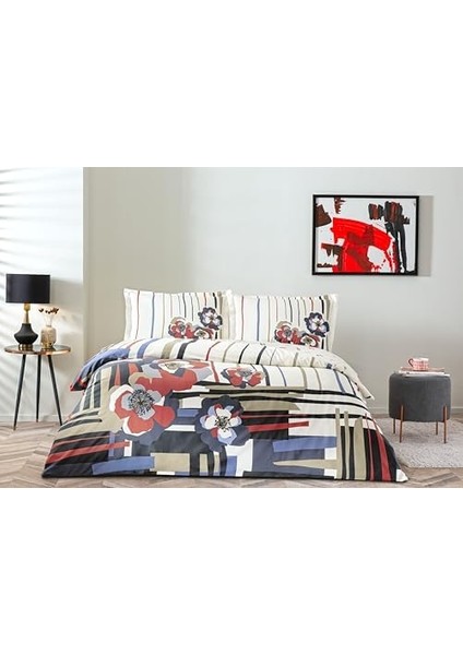 Vanessa Çift Kişilik Nevresim Takımı Kırmızı fiyatları