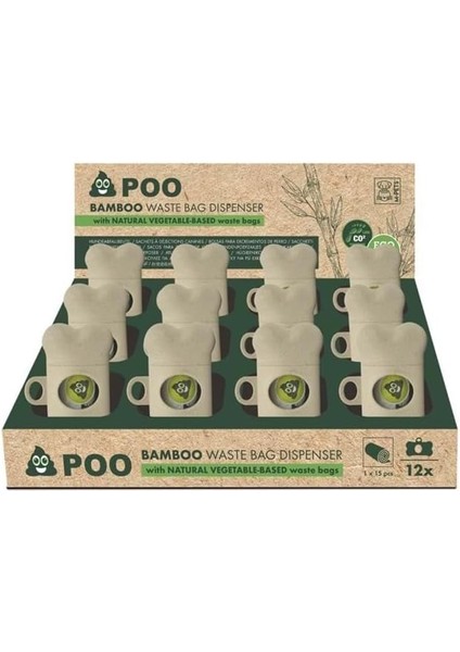 Poo Bamboo Dışkı Toplama Seti 15 Yaprak 12Lİ Set