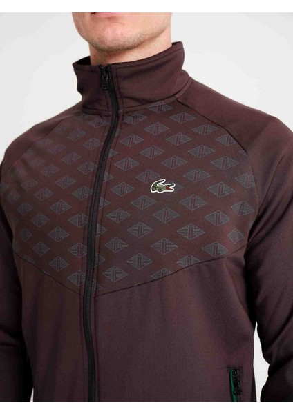 Grafik Dar Kesim Füme Desenli Eşofman Takımı