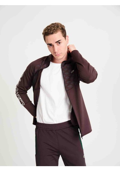 Grafik Dar Kesim Füme Desenli Eşofman Takımı modelleri