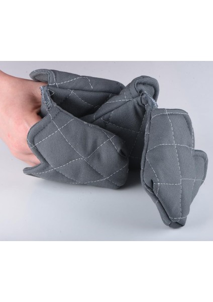 Isı Yalıtımlı Isı Geçirmeyen Kumaş Fırın Tutacağı Tencere Tepsi Tutamaç 2 Adet Silikon Değil (Antrasit) fiyatları