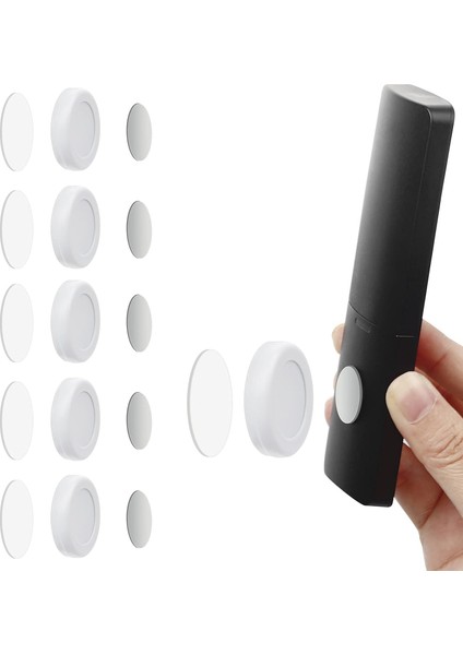 6'lı Manyetik Uzaktan Kumanda Tutucu Seti, Tv, Klima ve Kumandaları Için Duvara Monte Kendinden Yapışkanlı Düzenleyici, Telefon Şarj Aksesuarı Organizeri