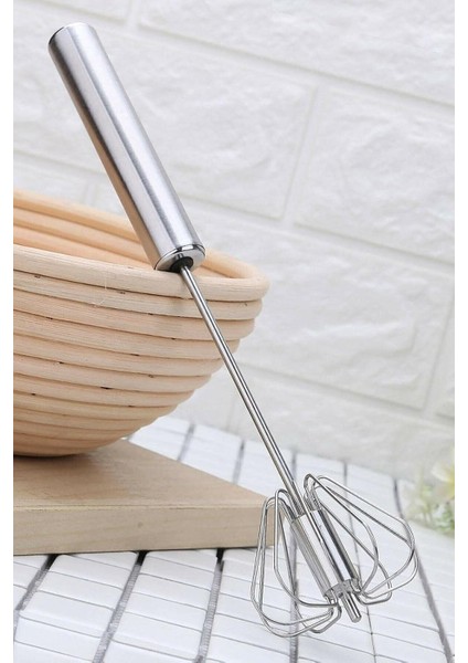 Yumurta Karıştırıcı, El Mikseri Çok Fonksiyonlu Paslanmaz Çelik Yarı Otomatik Elde Tutulan Itme Tipi Çırpıcı, Süt Çırpıcı, Döner Mutfak Gereçleri Karıştırıcı