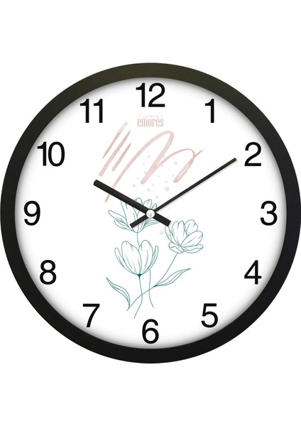 30 cm Gerçek Cam Sessiz Mekanizma Duvar Saati