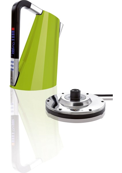 , Kontrolü ve Zamanlayıcı, Kapasite 1.75 Litre, 2400 W, Paslanmaz Çelik ile Elektronik Su Isıtıcısı (Yeşil Elma)