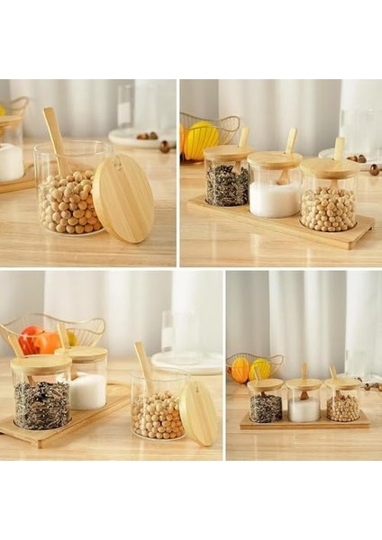 Bambu 3'lü Cam, Borasilikat, Seti - Şık ve Fonksiyonel Bambu - Mutfakta Düzeni ve Lezzeti Bir Arada Yaşayın! fiyatları