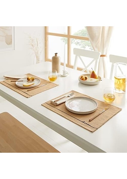 Textile 6'lı Jüt Servis Seti 45 x 35 cm fiyatları