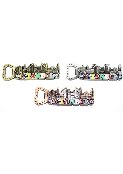 Istanbul Temalı Metal Magnet ve Açacak 3