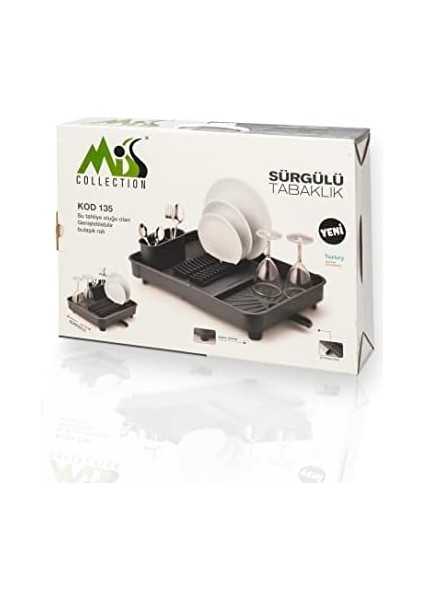 Açılır Kapanır Bulaşıklık Tabaklık, 40.4 x 32 x 8.6 Cm, Plastik, fiyatları