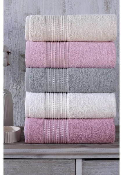 Tekstil | 5'li 50X90 cm El&yüz Havlu Seti
