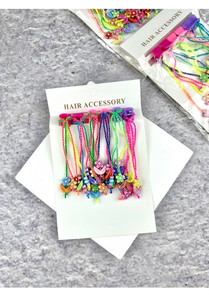 Boncuklu Mandal Toka 6’lı Renkli Toka