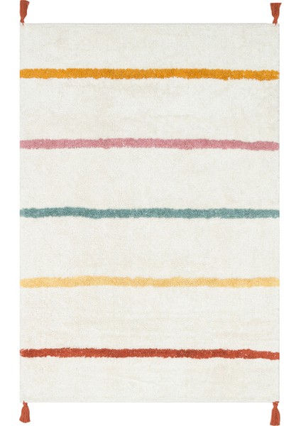 Candy Baby 01 %100 Pamuk Naturel Malzeme ile Üretilmiş Kaymaz Bebek Çocuk Halısı