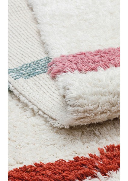 Candy Baby 01 %100 Pamuk Naturel Malzeme ile Üretilmiş Kaymaz Bebek Çocuk Halısı