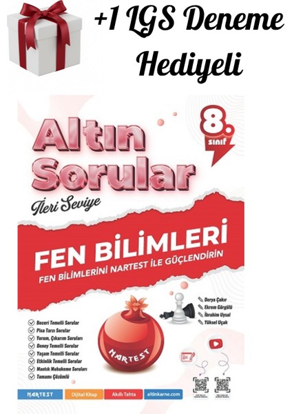 8. Sınıf Fen Bilimleri Altın Sorular + Lgs Deneme Hediyeli