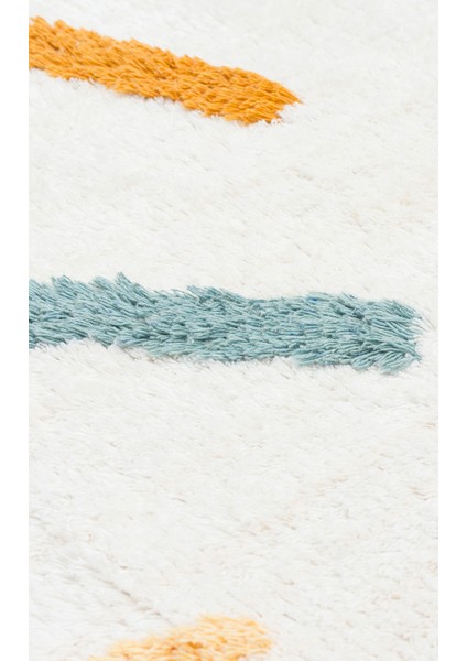 Candy Baby 03 %100 Pamuk Naturel Malzeme ile Üretilmiş Kaymaz Bebek Çocuk Halısı fırsatları