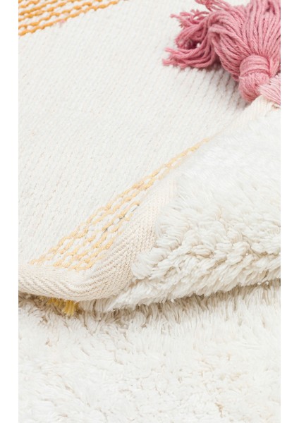 Candy Baby 03 %100 Pamuk Naturel Malzeme ile Üretilmiş Kaymaz Bebek Çocuk Halısı