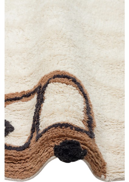 Candy Baby 15 %100 Pamuk Naturel Malzeme ile Üretilmiş Kaymaz Bebek Çocuk Halısı modelleri