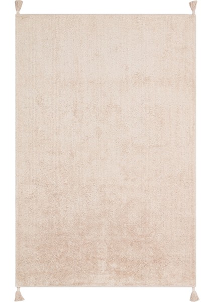 Candy Baby Plaın Beıge %100 Pamuk Naturel Malzeme ile Üretilmiş Kaymaz Bebek Çocuk Halısı