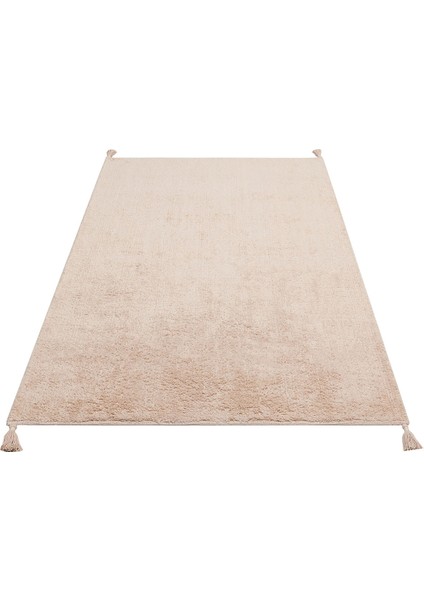 Candy Baby Plaın Beıge %100 Pamuk Naturel Malzeme ile Üretilmiş Kaymaz Bebek Çocuk Halısı