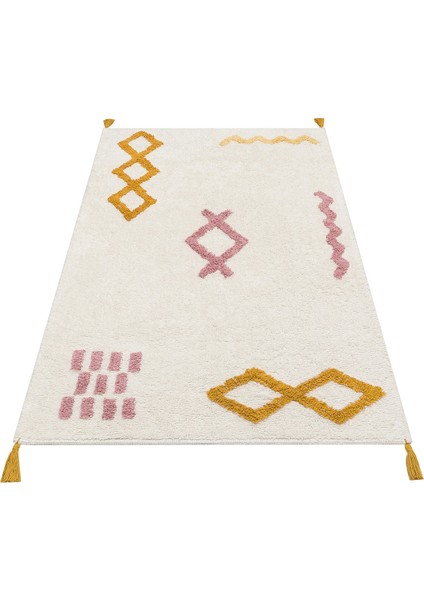 Candy Baby 04 %100 Pamuk Naturel Malzeme ile Üretilmiş Kaymaz Bebek Çocuk Halısı indirimleri