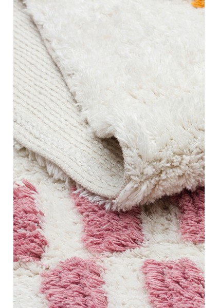 Candy Baby 04 %100 Pamuk Naturel Malzeme ile Üretilmiş Kaymaz Bebek Çocuk Halısı