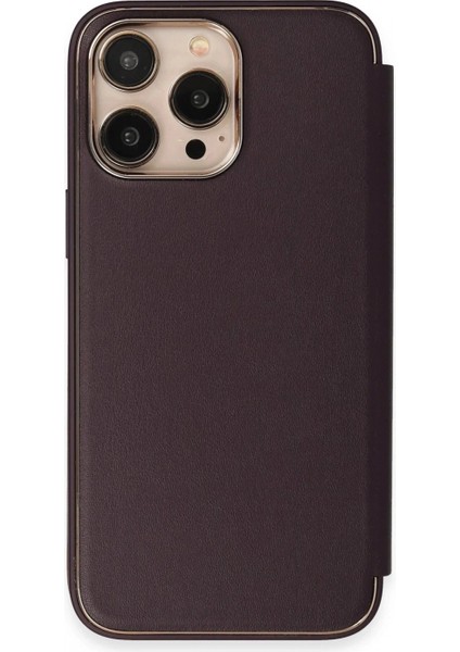 Ieg iPhone 14 Pro Kılıf Dolpin Kapaklı - Derin Mor modelleri