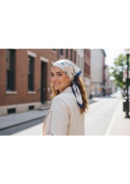 Göz Desenli Fular 50 x 50 fırsatları