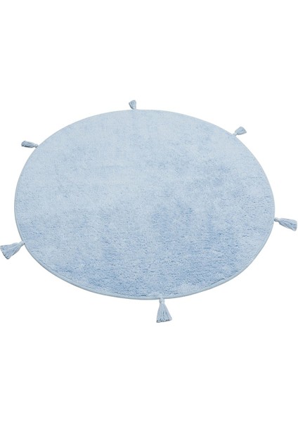 Candy Baby Plaın Blue %100 Pamuk Naturel Malzeme ile Üretilmiş Kaymaz Bebek Çocuk Halısı fiyatları