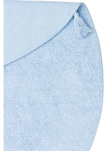 Candy Baby Plaın Blue %100 Pamuk Naturel Malzeme ile Üretilmiş Kaymaz Bebek Çocuk Halısı fırsatları