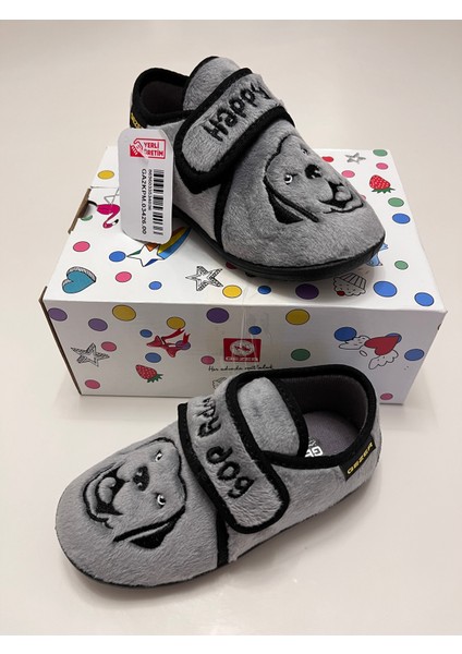 Erkek Çocuk Kışlık Çok Hafif ,yumuşak ve Kaymaz Taban Panduf Ev Kreş Ayakkabısı Happy Dog Model fiyatları