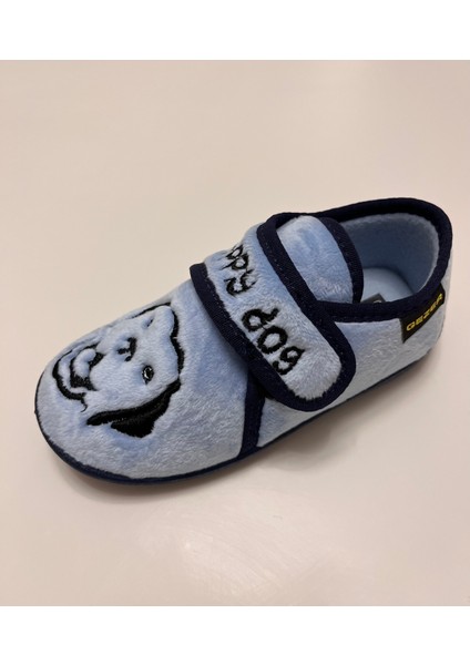 Erkek Çocuk Kışlık Çok Hafif ,yumuşak ve Kaymaz Taban Panduf Ev Kreş Ayakkabısı Happy Dog Model fırsatları