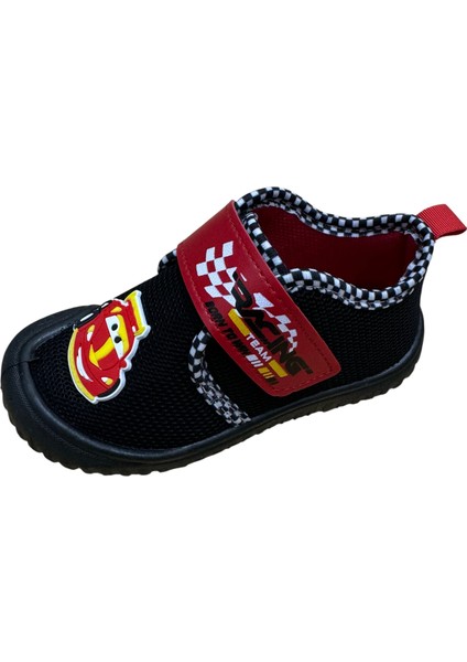 Erkek Çocuk Keten,hafif ,yumuşak ve Kaymaz Taban Panduf Ev Kreş Ayakkabısı Yarış Araba Model fırsatları