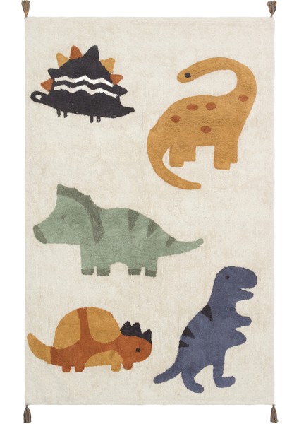 Candy Baby 08 %100 Pamuk Naturel Malzeme ile Üretilmiş Kaymaz Bebek Çocuk Halısı