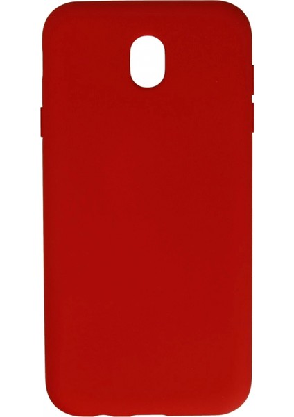Ieg Samsung Galaxy J7 Pro / J730 Kılıf Nano Içi Kadife Silikon - Kırmızı