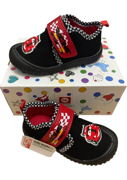 Erkek Çocuk Keten,hafif ,yumuşak ve Kaymaz Taban Panduf Ev Kreş Ayakkabısı Yarış Araba Model fiyatları