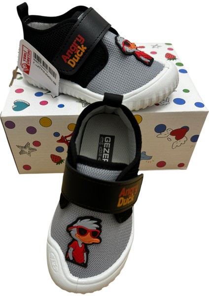 Erkek Çocuk Keten,hafif ,yumuşak ve Kaymaz Taban Panduf Ev Kreş Ayakkabısı Angry Duck Model fiyatları