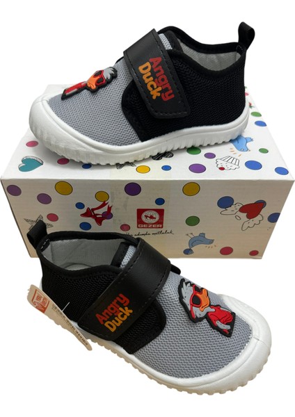 Erkek Çocuk Keten,hafif ,yumuşak ve Kaymaz Taban Panduf Ev Kreş Ayakkabısı Angry Duck Model modelleri