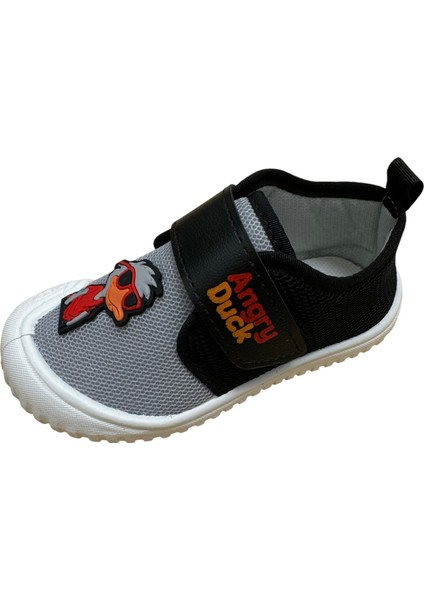 Erkek Çocuk Keten,hafif ,yumuşak ve Kaymaz Taban Panduf Ev Kreş Ayakkabısı Angry Duck Model fırsatları