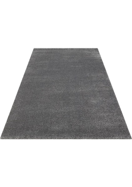 Bakü Plaın Grey Hav Toz Vermeyen Yumuşak Dokulu Sade Tek Renk Modern Halı