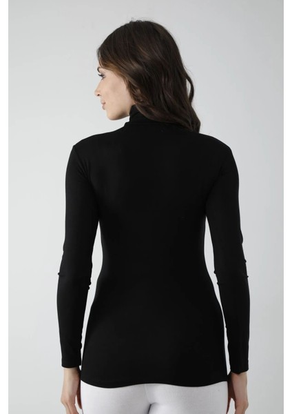 Vivaldi Kadın Siyah Uzun Kol Balıkçı Body Likralı 353 modelleri