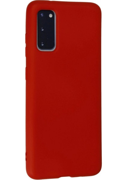 Ieg Samsung Galaxy S20 Kılıf Nano Içi Kadife Silikon - Kırmızı modelleri