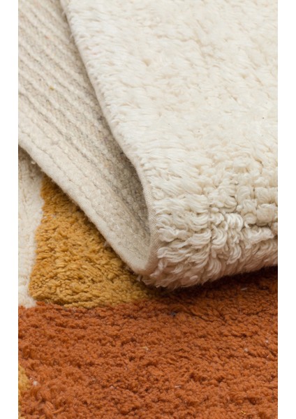 Candy Baby 08 %100 Pamuk Naturel Malzeme ile Üretilmiş Kaymaz Bebek Çocuk Halısı