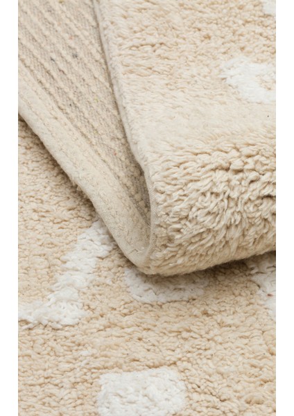 Candy Baby 16 %100 Pamuk Naturel Malzeme ile Üretilmiş Kaymaz Bebek Çocuk Halısı