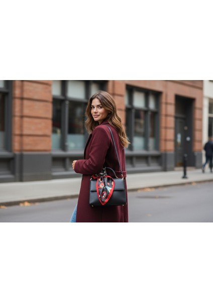 Göz Desenli Çok Renkli Fular 50 x 50 fırsatları