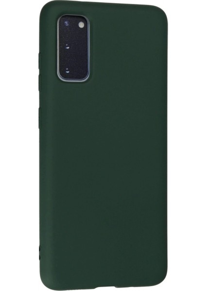 Ieg Samsung Galaxy S20 Kılıf Nano Içi Kadife Silikon - Koyu Yeşil modelleri