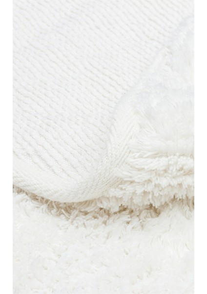 Candy Baby Plaın Whıte %100 Pamuk Naturel Malzeme ile Üretilmiş Kaymaz Bebek Çocuk Halısı indirimleri