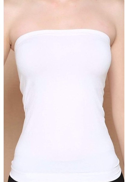 Elite Life Kadın Dikişsiz Askısız Kadın Beyaz Atlet 852 fiyatları