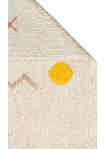 Candy Baby 12 %100 Pamuk Naturel Malzeme ile Üretilmiş Kaymaz Bebek Çocuk Halısı fiyatları